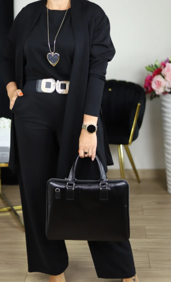 🔥 Elegant Longline Cardigan & Top & Pants 3-Pieces Set