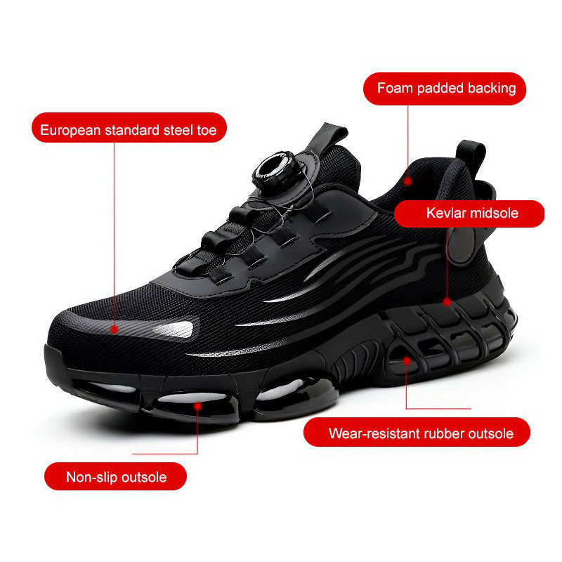 Knob Anti-Smash Anti-Slip Safety Sneakers - Durable & Stylish Footwear for Work & Outdoor Activities