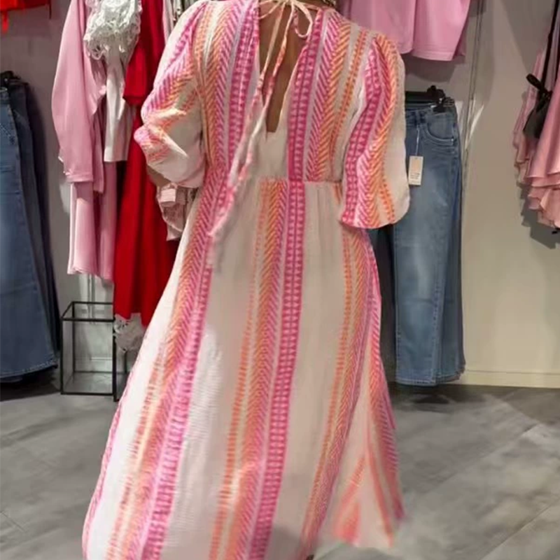🎀Women's V-Neck Printed Dress