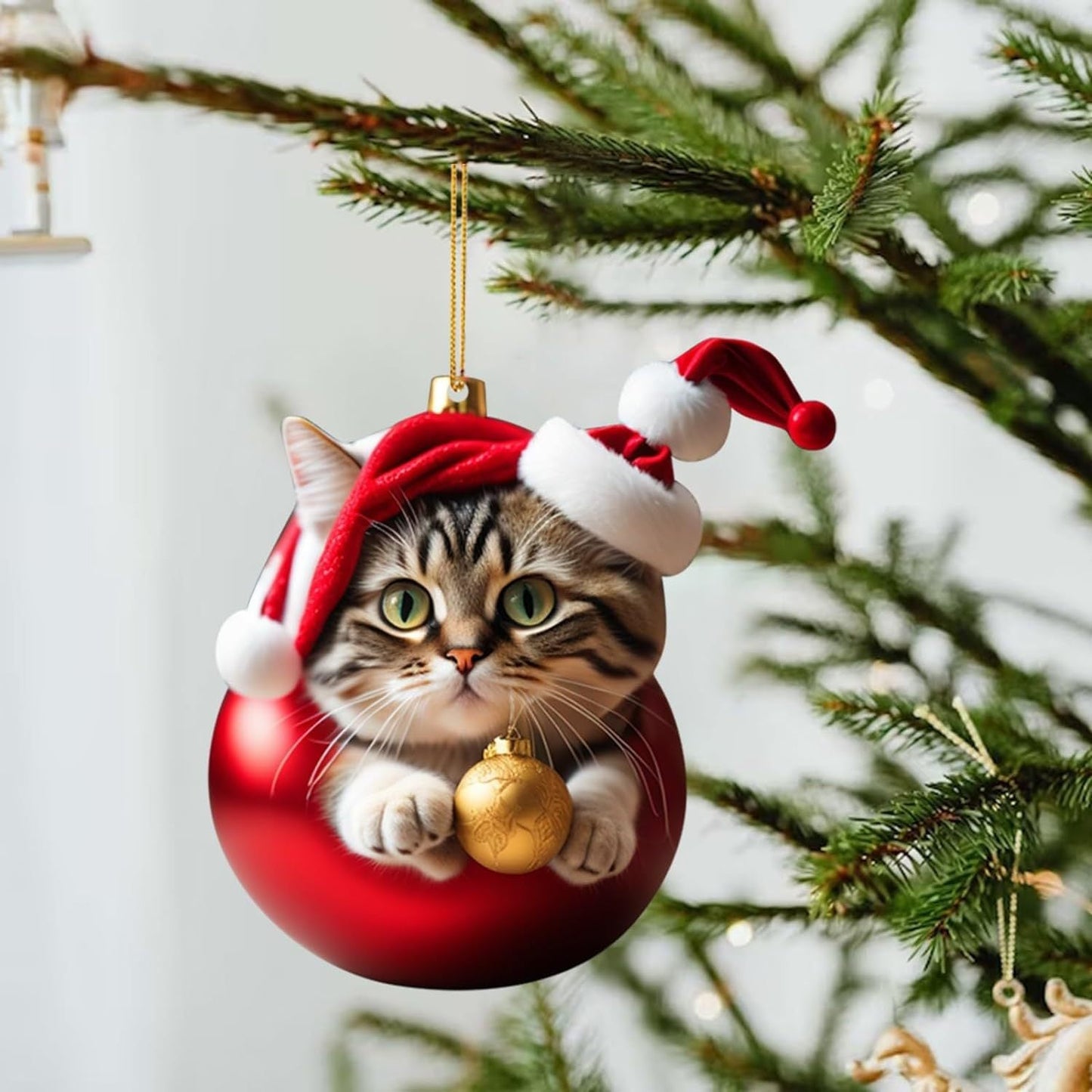 ๐10 Piece ๐ป Cat Christmas Tree Ornaments. Hanging Cat Ornaments