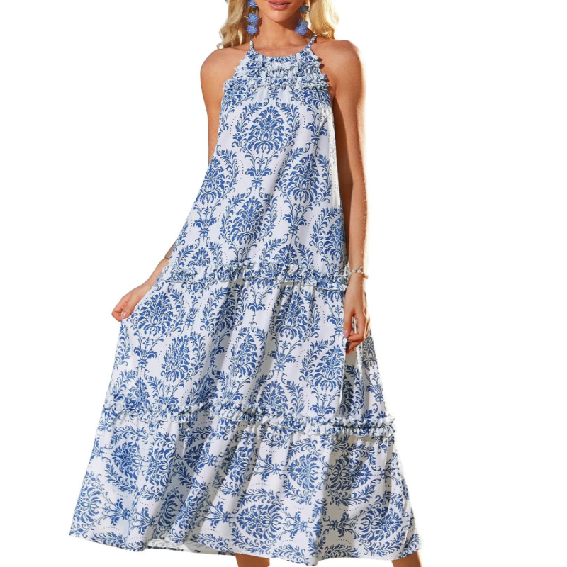 Women's Charming Loose Bold Print Dresses