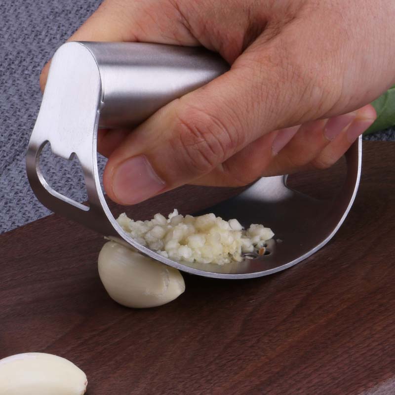 Multi-Functional Stainless Steel Garlic Press