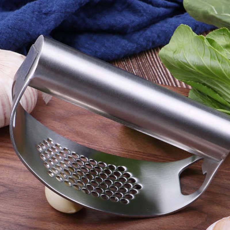 Multi-Functional Stainless Steel Garlic Press