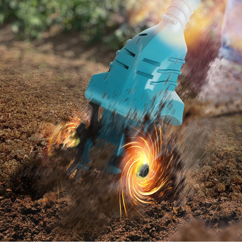 🌿 Cordless Electric Garden Tiller & Cultivator
