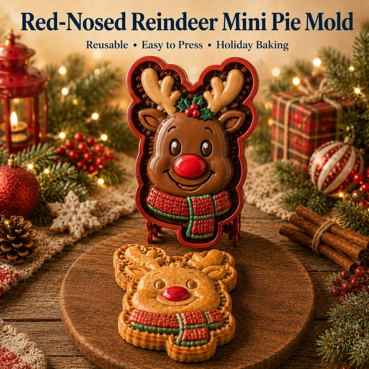 ๐๐ฅง Christmas Mini Pie Mold ๐
Festive Press Maker for Santa, Gingerbread & Reindeer Pastries