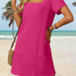 👗Women's Casual Square Neck Pocket Short Sleeve Dress with Pockets💕