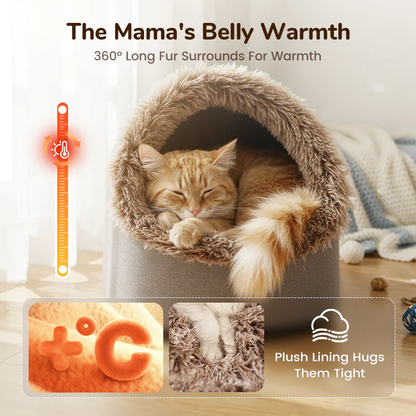 Winter Warm Pet Cave Bed