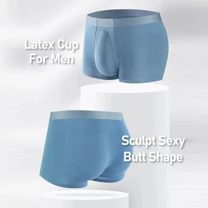 Boxers avec poche de soutien en latex biologique pour hommes