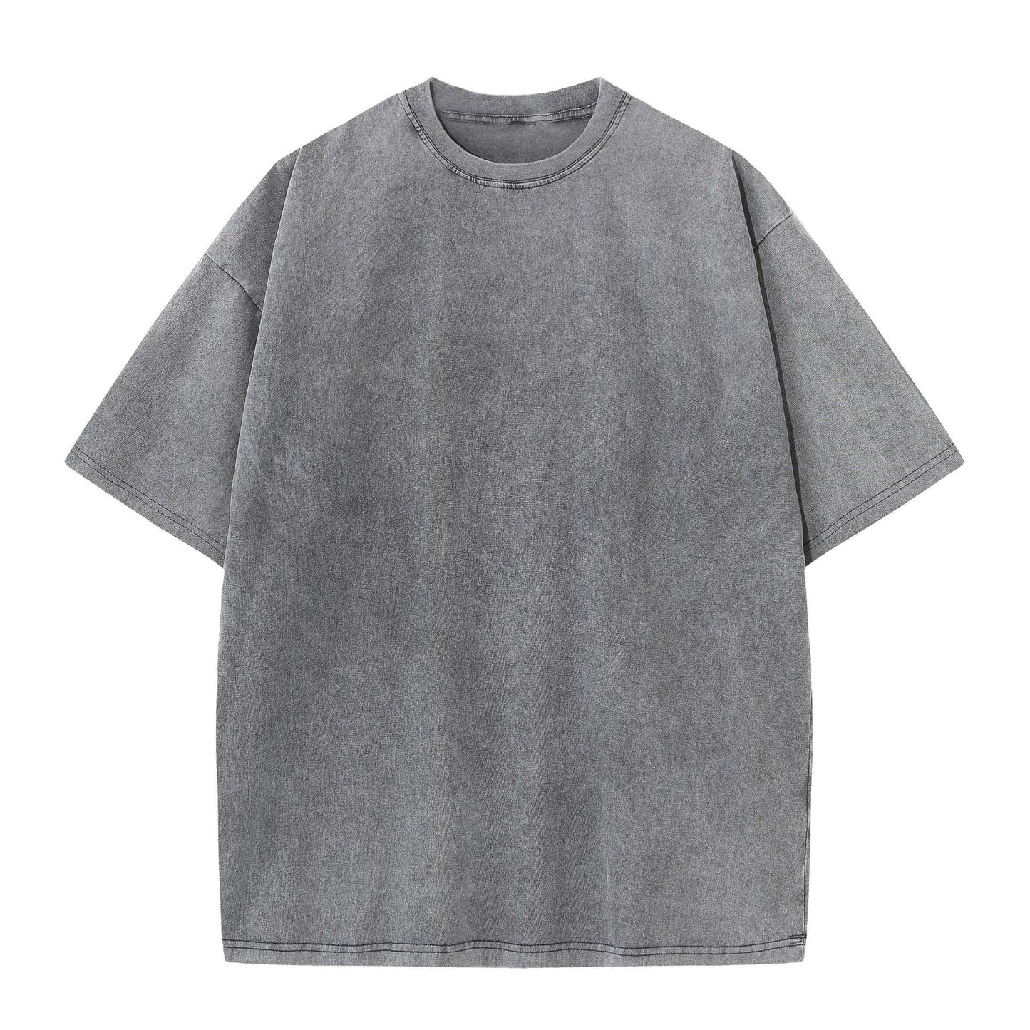 🔥Loose Vintage Solid Color Short Sleeve Top