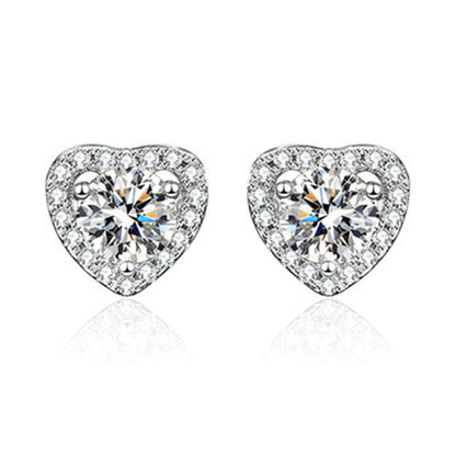 💎Moissanite Sparkle Ear Studs – Brilliant shine, hypoallergenic & perfect for daily elegance or gifting 💍