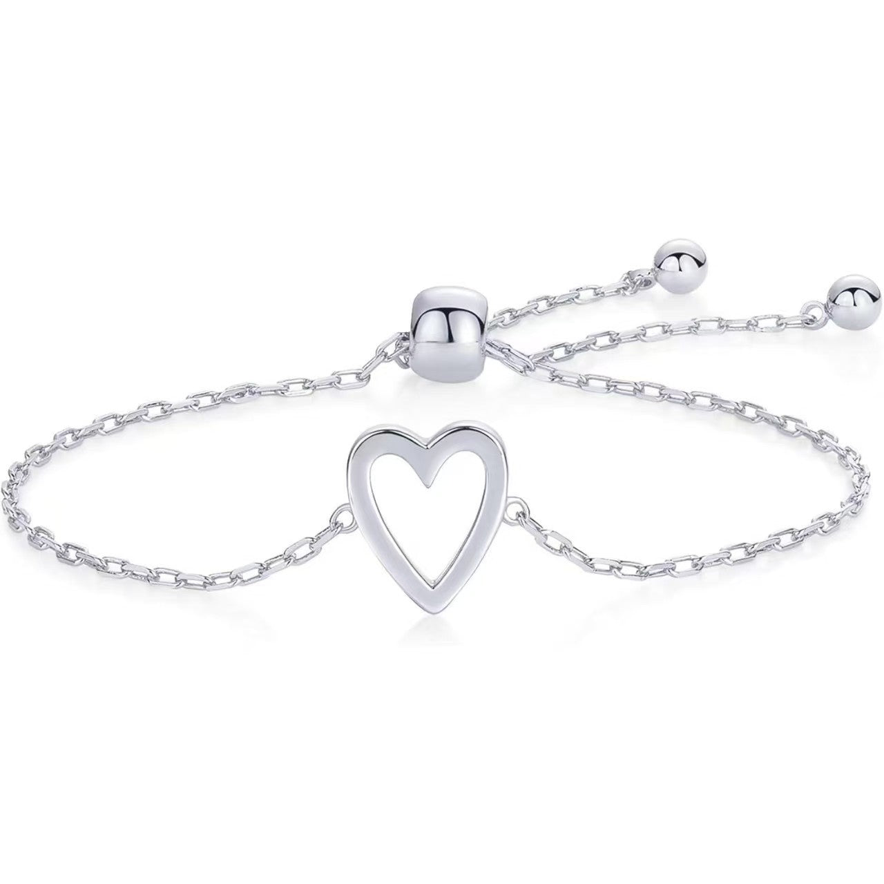 💖Matching Heart Charm Bracelet Set