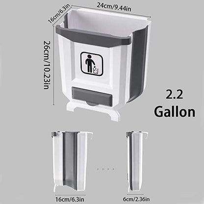 Poubelle pliable pour armoires de cuisine