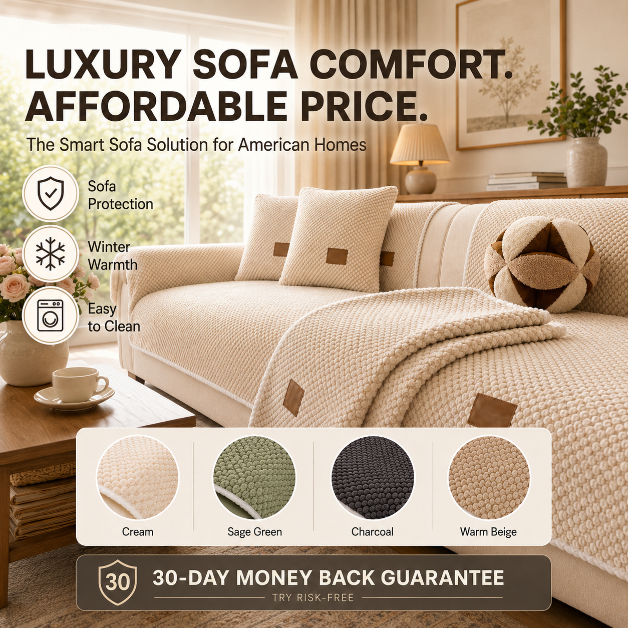 💥Limited-time offer-Thickened Non-Slip Washable Sofa Cover