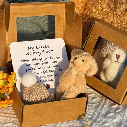 🎁Handmade Mini Plush Teddy Bear in Box🧸