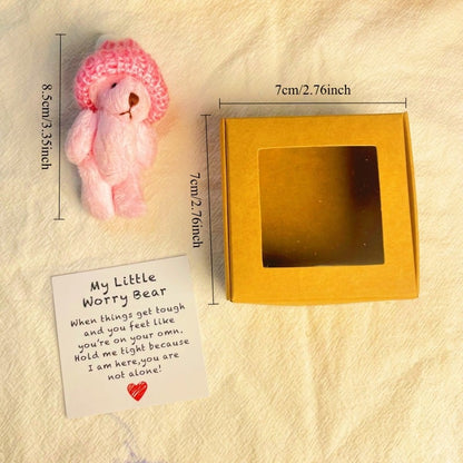 🎁Handmade Mini Plush Teddy Bear in Box🧸