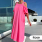 🌈 Women's Maxi Dress With Open Shoulders
