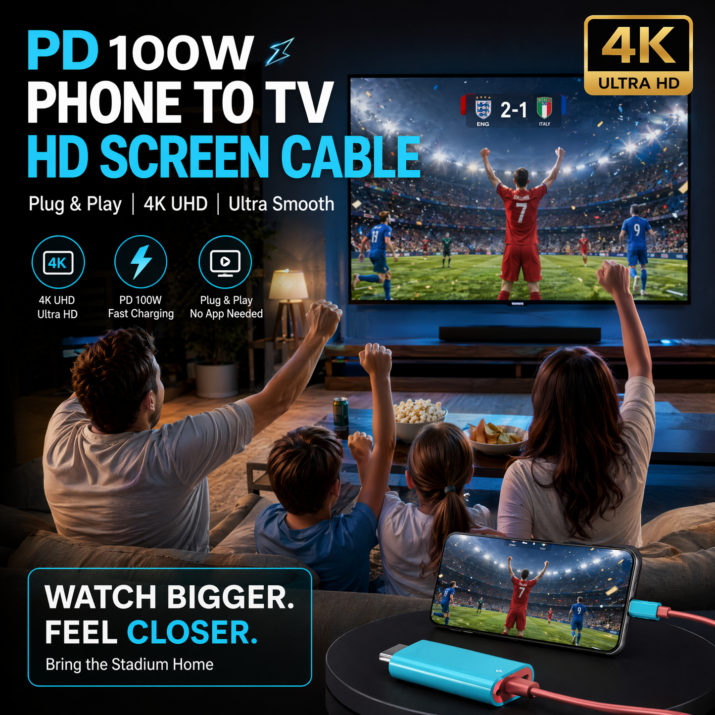 🔥USB-C to HDMI Adapter Cable for Switch