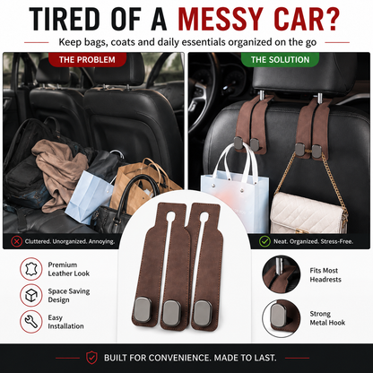 BUY MORE GET MORE FREE 🧥Seat Back Hanger – Perfect for Bags, Coats & More