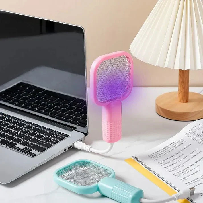🚫🦟 HOT SALE | 2-in-1 USB Mosquito Swatter & Mosquito Trap Lamp 🦟🚫Mini USB Electric Mosquito Killer Trap