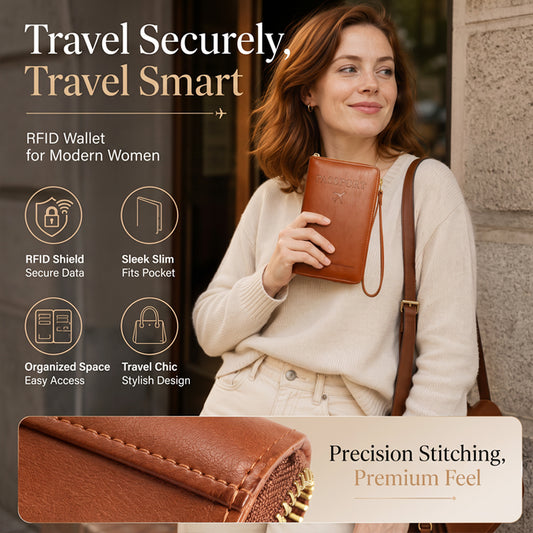 Multifunctional RFID Passport Wallet