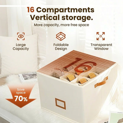 👟 Fabric Shoe Organizer Storage Box – Foldable, Large Capacity, Dustproof & Breathable for Closet & Bedroom 🧺✨