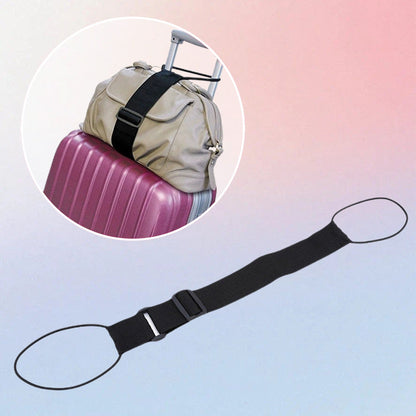 🧳Elastic Luggage Strap (Hands-Free for Travel) – Attach Bags to Suitcase for Airports/Vacations/Business Trips!✈️