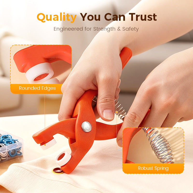 🔥Metal Snap Buttons with Fastener Plier Tool Kit