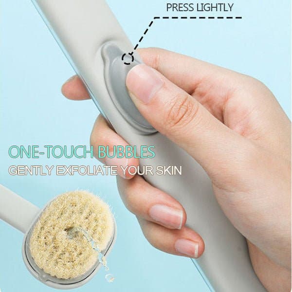 Brosse de bain massante détachable à long manche