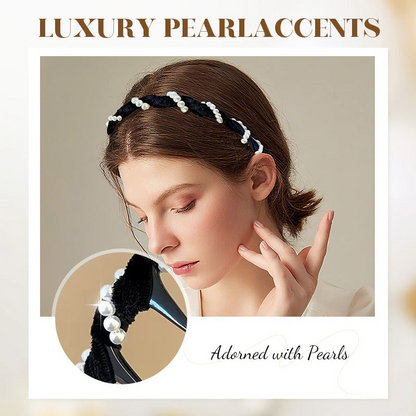 🔥Vintage High Cranium Artificial Pearl Hairband