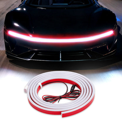 🔥【Dynamic Scan HoodBeam Kit】Light Up Your Hood With Hypnotic Smooth Scanning Effects! ✨🚗