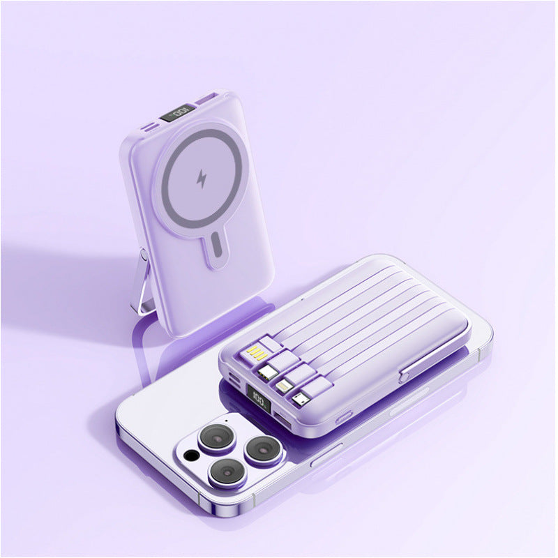 🔥 50% OFF! 🔋Magnetic Fast Charging Power Bank With Stand