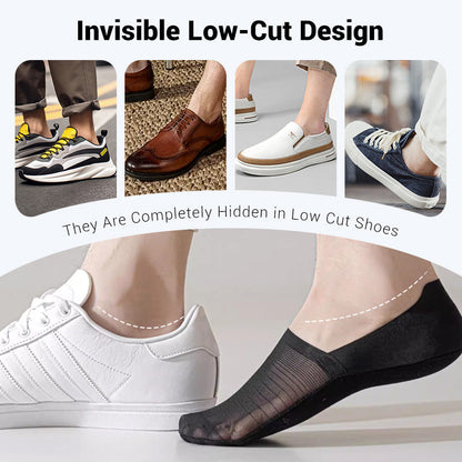 💥5 Pairs Ice Silk No-Show Socks Set
