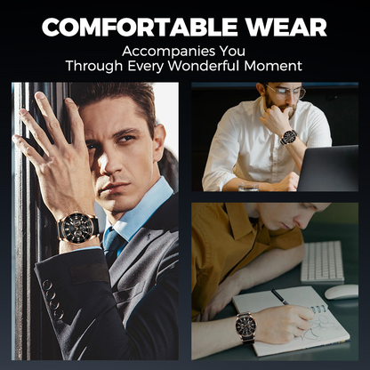 🎁Men's Waterproof Multifunctional Quartz Watch