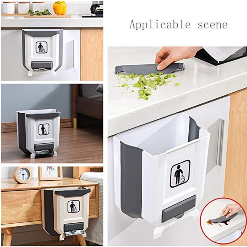 Poubelle pliable pour armoires de cuisine