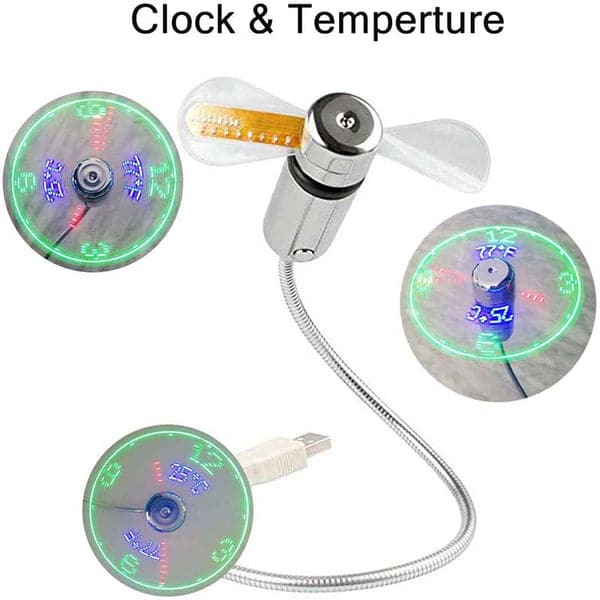 Ventilateur USB avec éclairage LED (PLUS DE COUVERTURE, PLUS DE BESOIN)