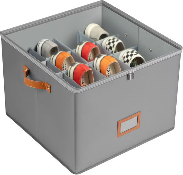 👟 Fabric Shoe Organizer Storage Box – Foldable, Large Capacity, Dustproof & Breathable for Closet & Bedroom 🧺✨