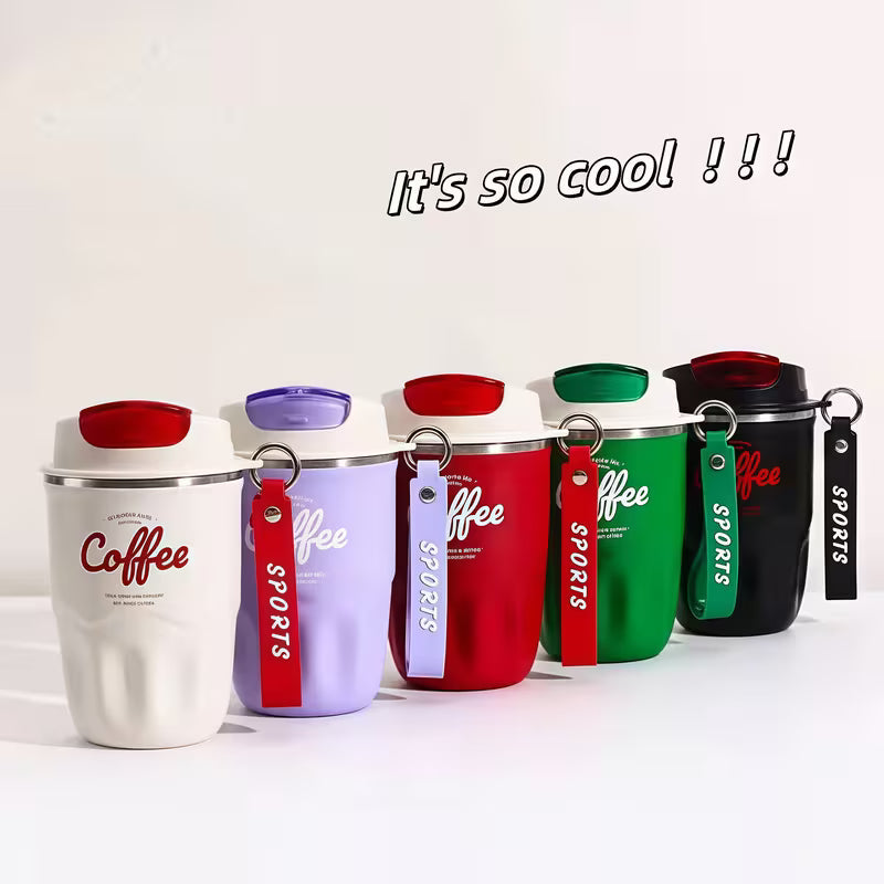 ☕ 316 Stainless Steel Coffee Vacuum Flask with Smart Temperature Display 🌡️