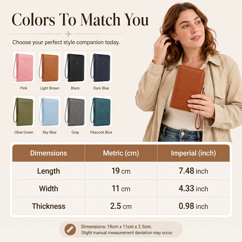 Multifunctional RFID Passport Wallet