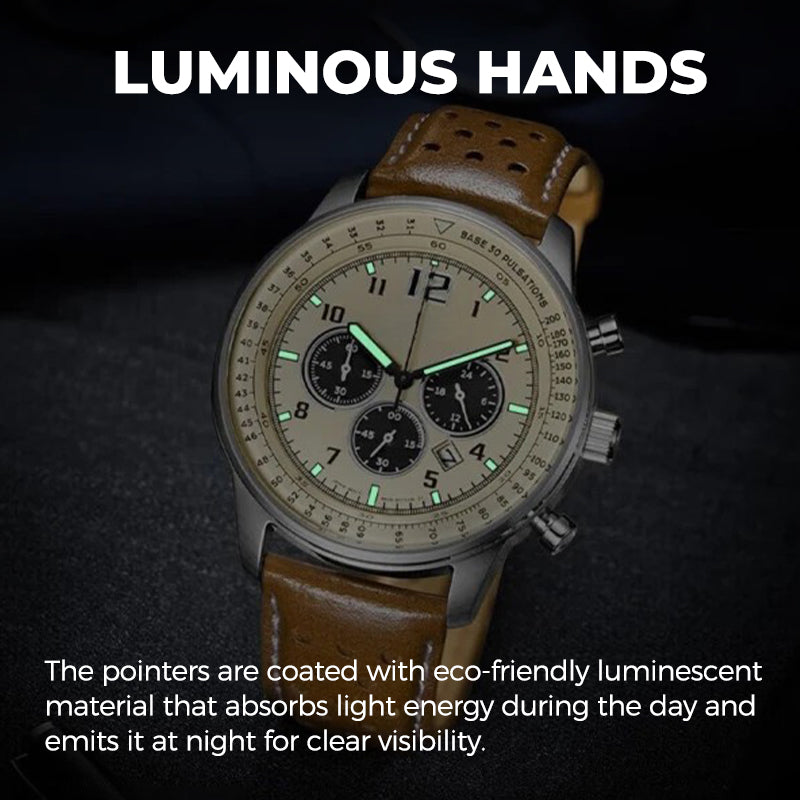 🎁 Men's Waterproof Multifunctional Quartz Watch