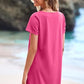 👗Women's Casual Square Neck Pocket Short Sleeve Dress with Pockets💕