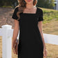 👗Women's Casual Square Neck Pocket Short Sleeve Dress with Pockets💕