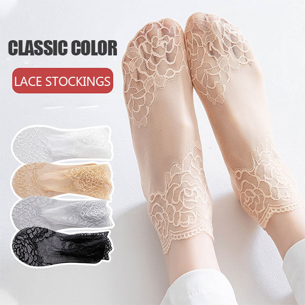 Chaussettes à lacets pour dames (5 paires)