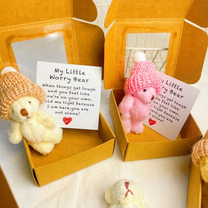 🎁Handmade Mini Plush Teddy Bear in Box🧸