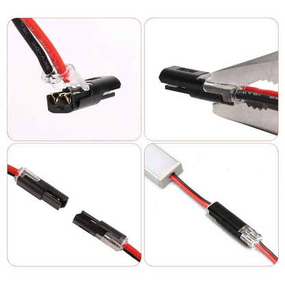 🏆Double-wire Plug-in Connector With Locking Buckle🔩🔒