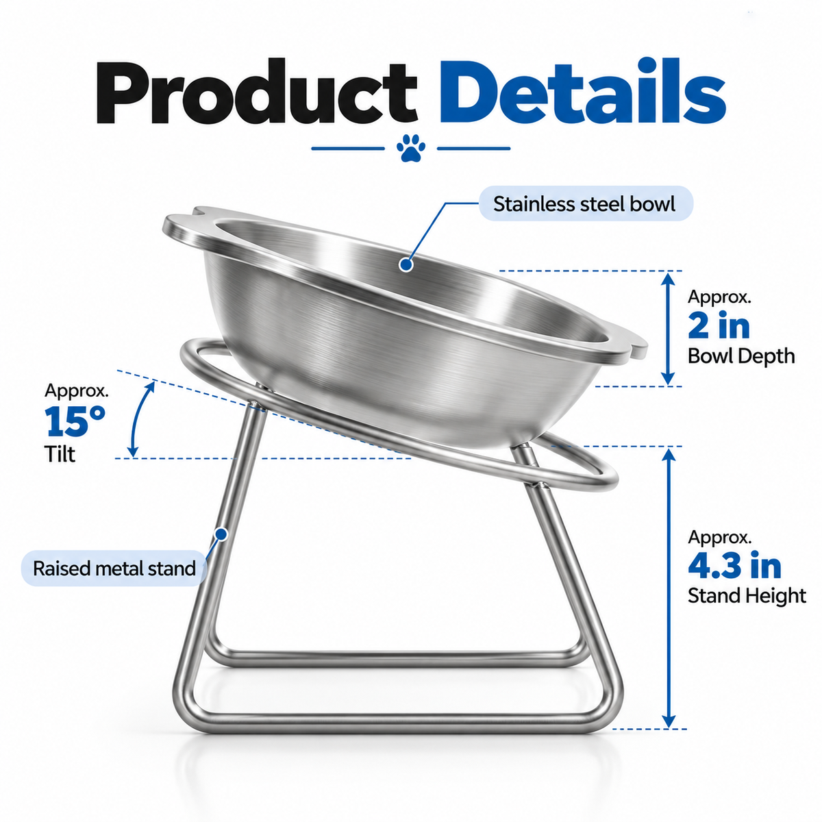 🥣 15° Tilted Orthopaedic Feeding Bowl