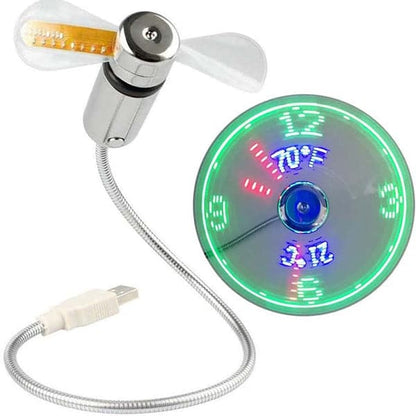 Ventilateur USB avec éclairage LED (PLUS DE COUVERTURE, PLUS DE BESOIN)