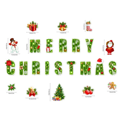 🎅 Christmas Themed Magnetic Sticker🎄Fun, Festive & Family-Friendly!