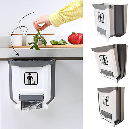 Poubelle pliable pour armoires de cuisine