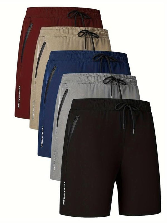 Shorts pour Homme à Imprimé Lettre et Taille avec Cordon de Serrage