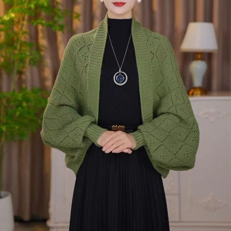 🔥Hollow Out Knitted Shawl Coat